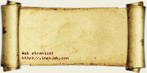 Ignjatije Jakupi vizit kartica